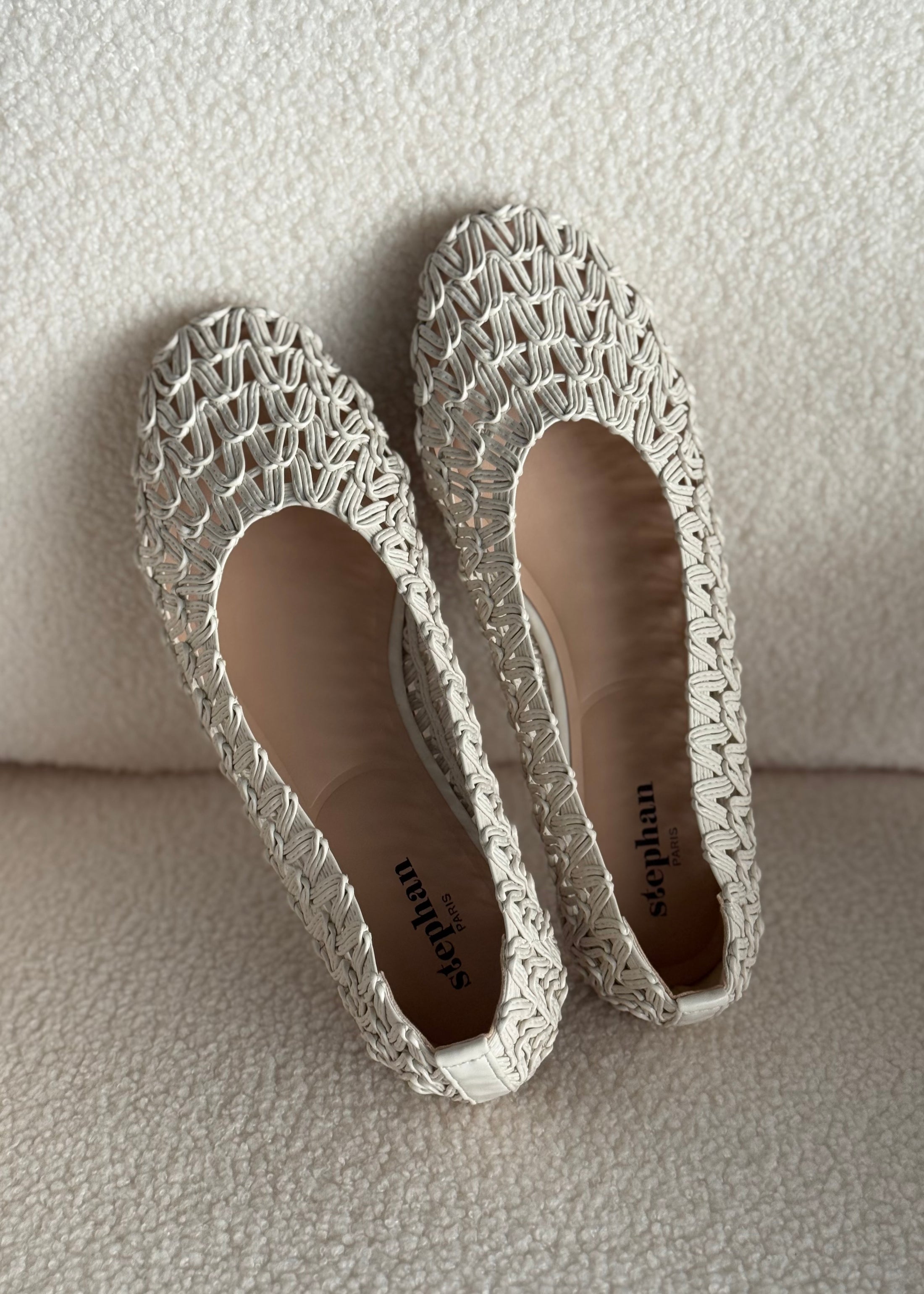 Ballerina intrecciata THEVICE avorio