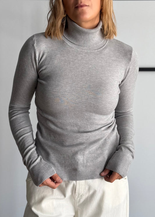Dolcevita in maglia grigio - ZAHJR