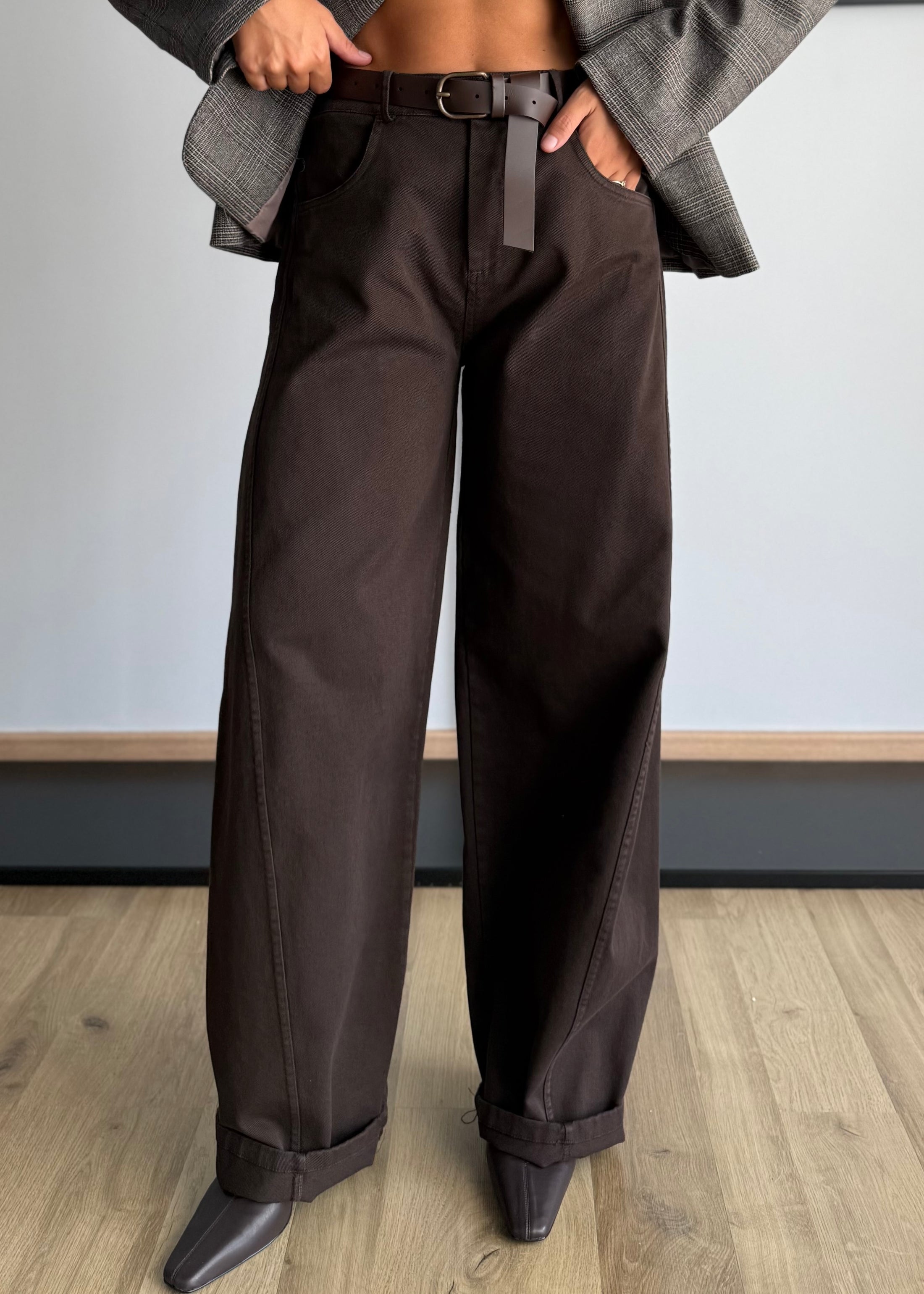 Jeans moro barrel con cintura - ZAHJR