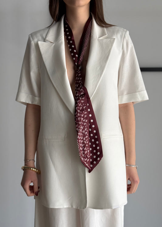 Blazer monopetto ZAHJR con foulard