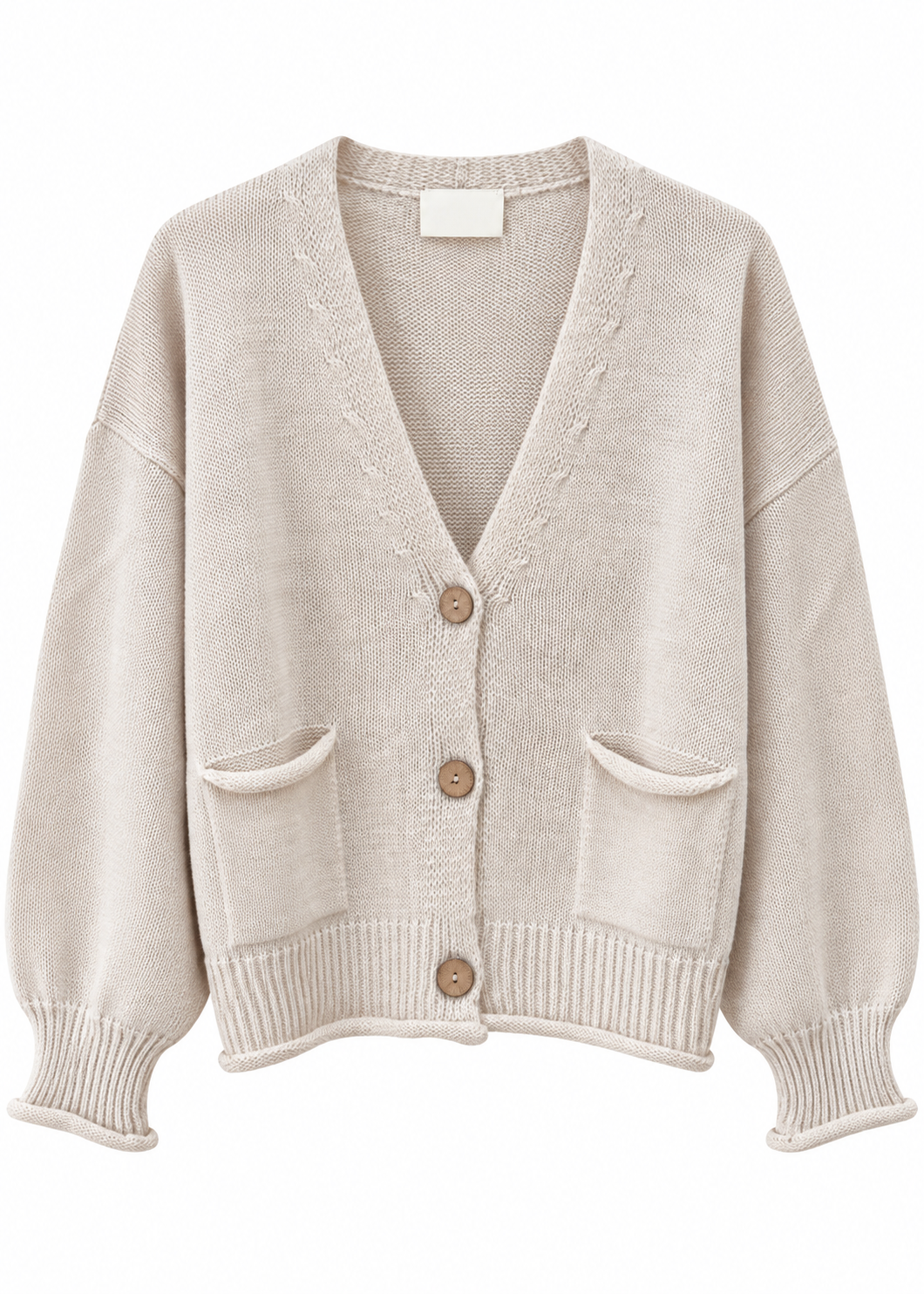 Cardigan over latte con tasche - ZAHJR