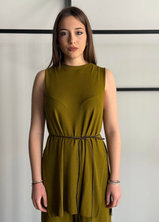 Top KONTATTO olio con cintura