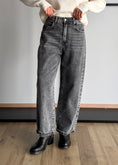 Carica l'immagine nel visualizzatore della galleria, Jeans wide leg grigio washed - PHILIALOFT
