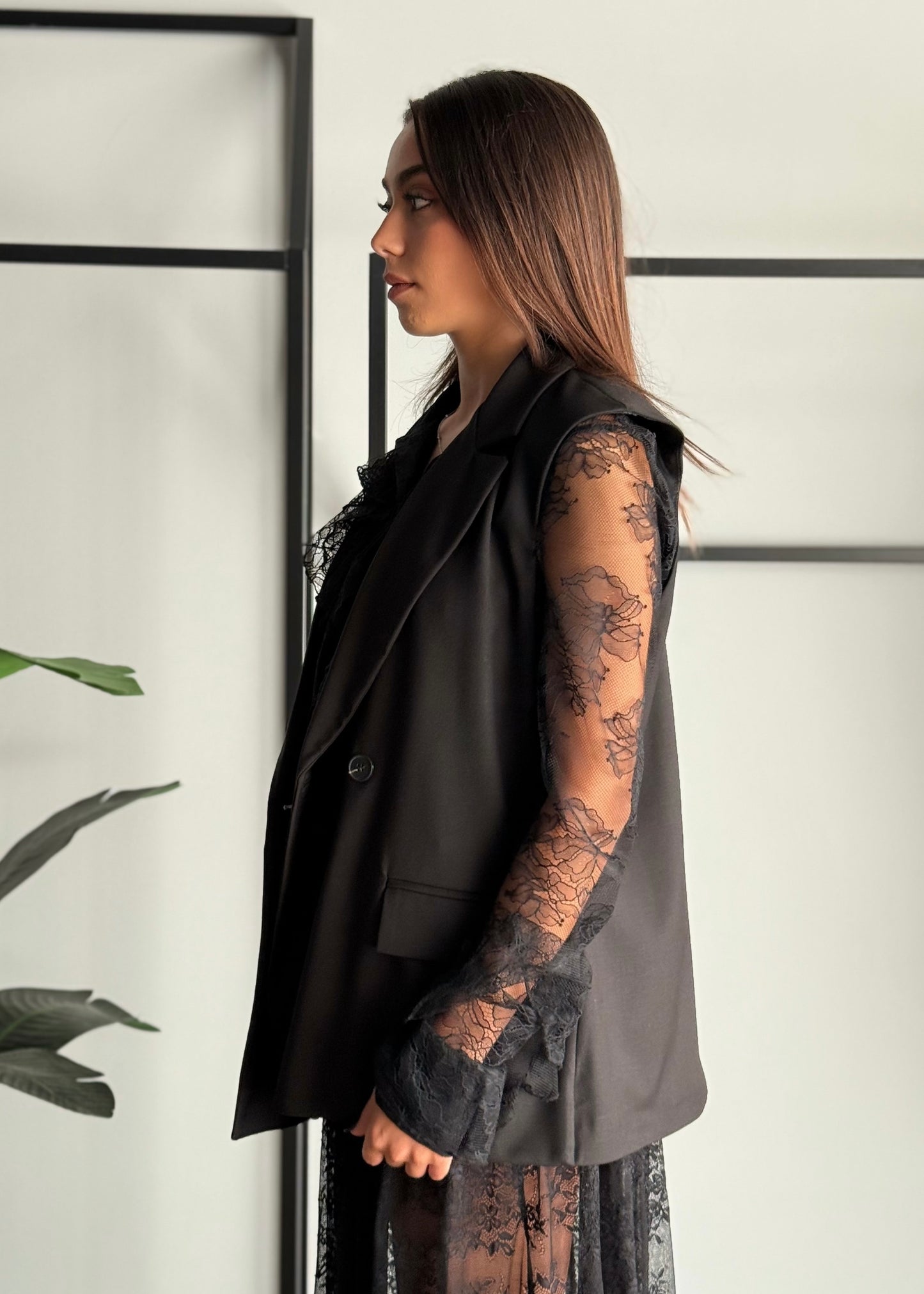 Gilet doppiopetto con revers -ZAHJR