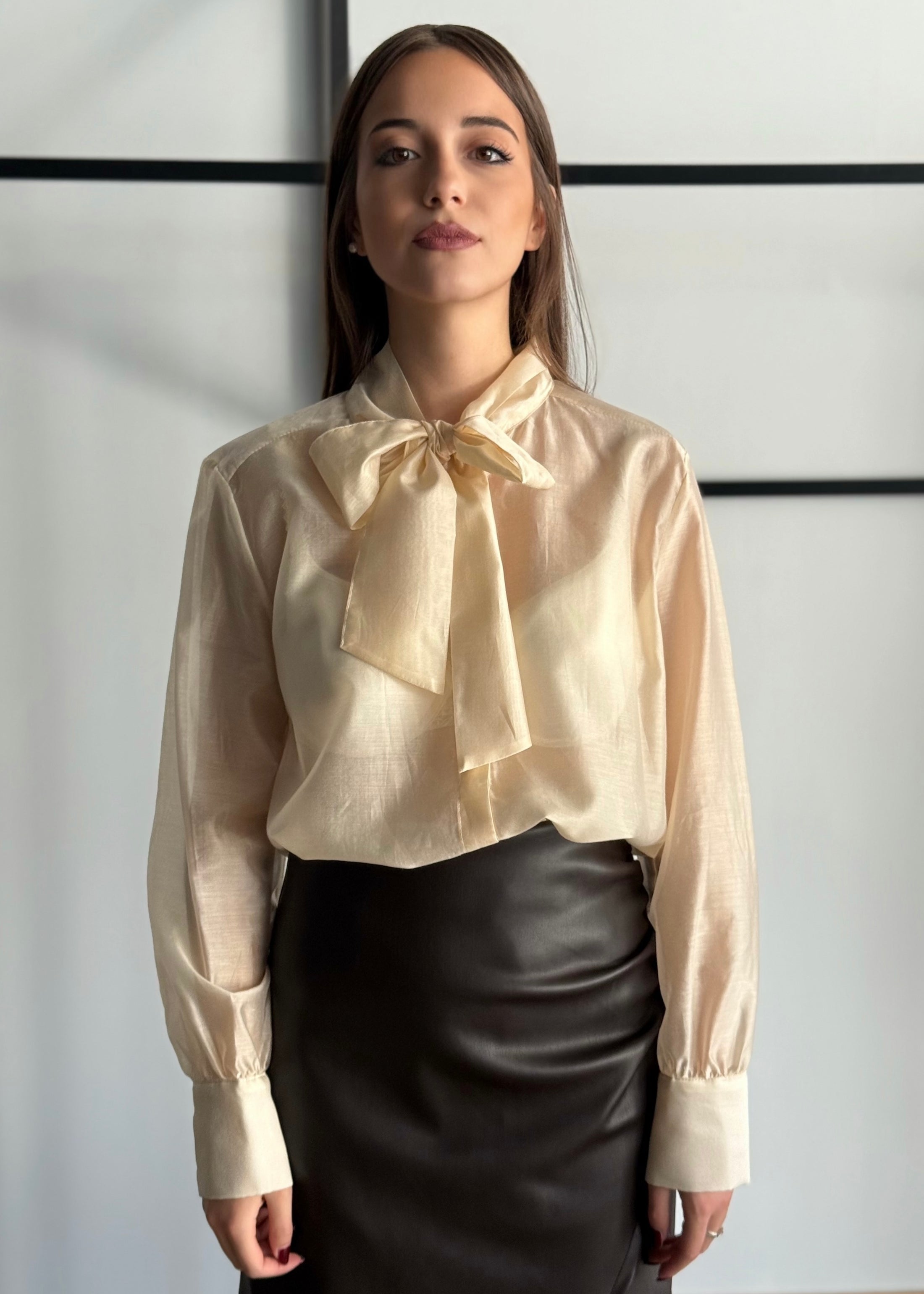 Camicia con fiocco -ZAHJR