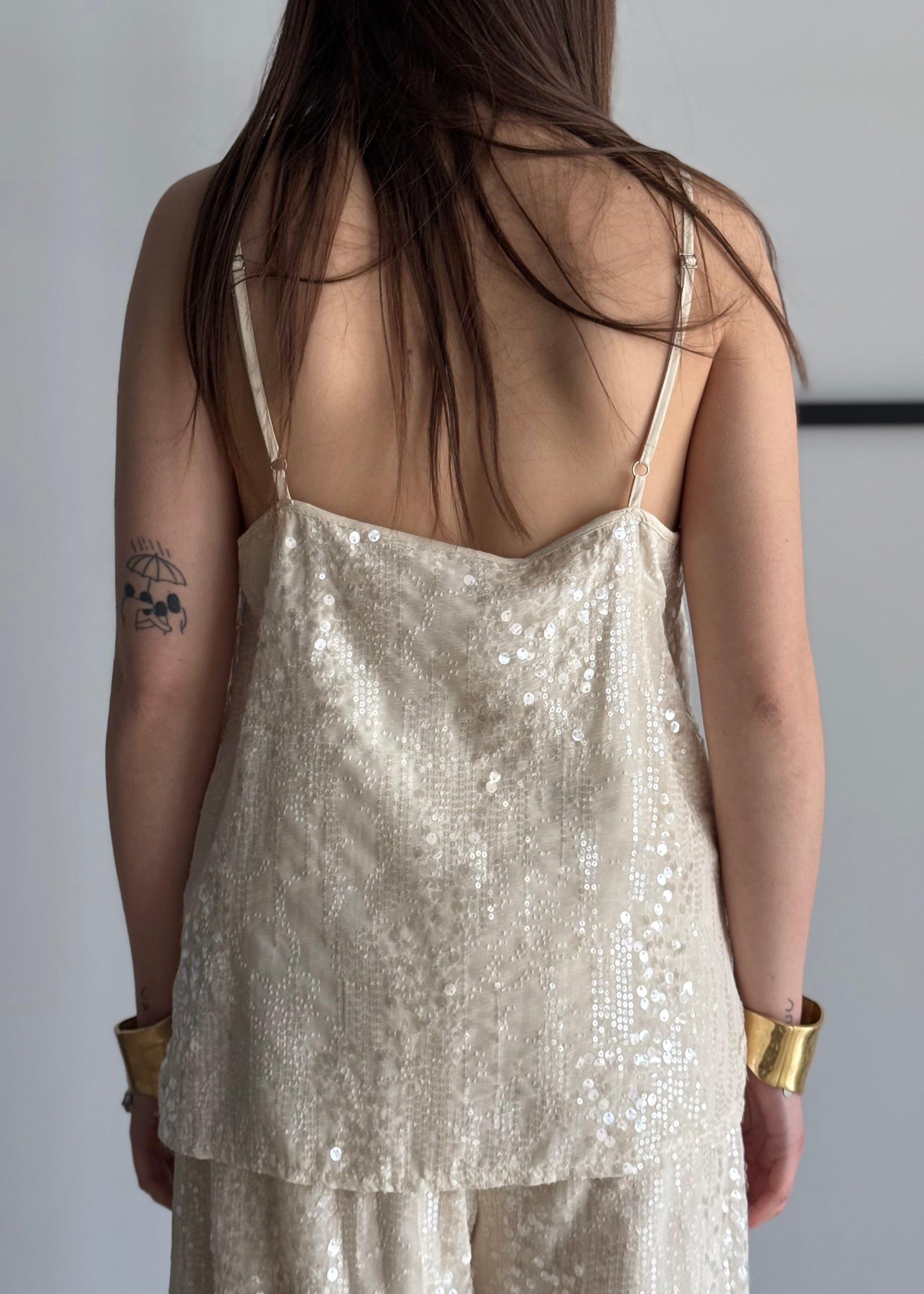 Top ZAHJR con paillettes