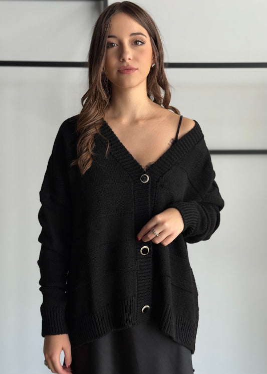 Cardigan con bottoni gioiello -ZAHJR