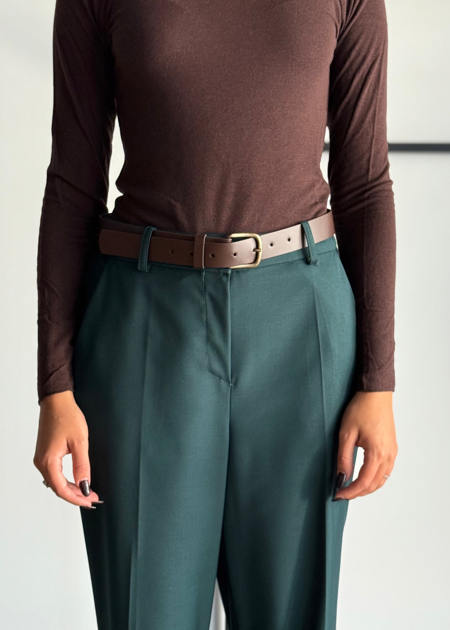 Pantalone dritto con cintura -ZAHJR