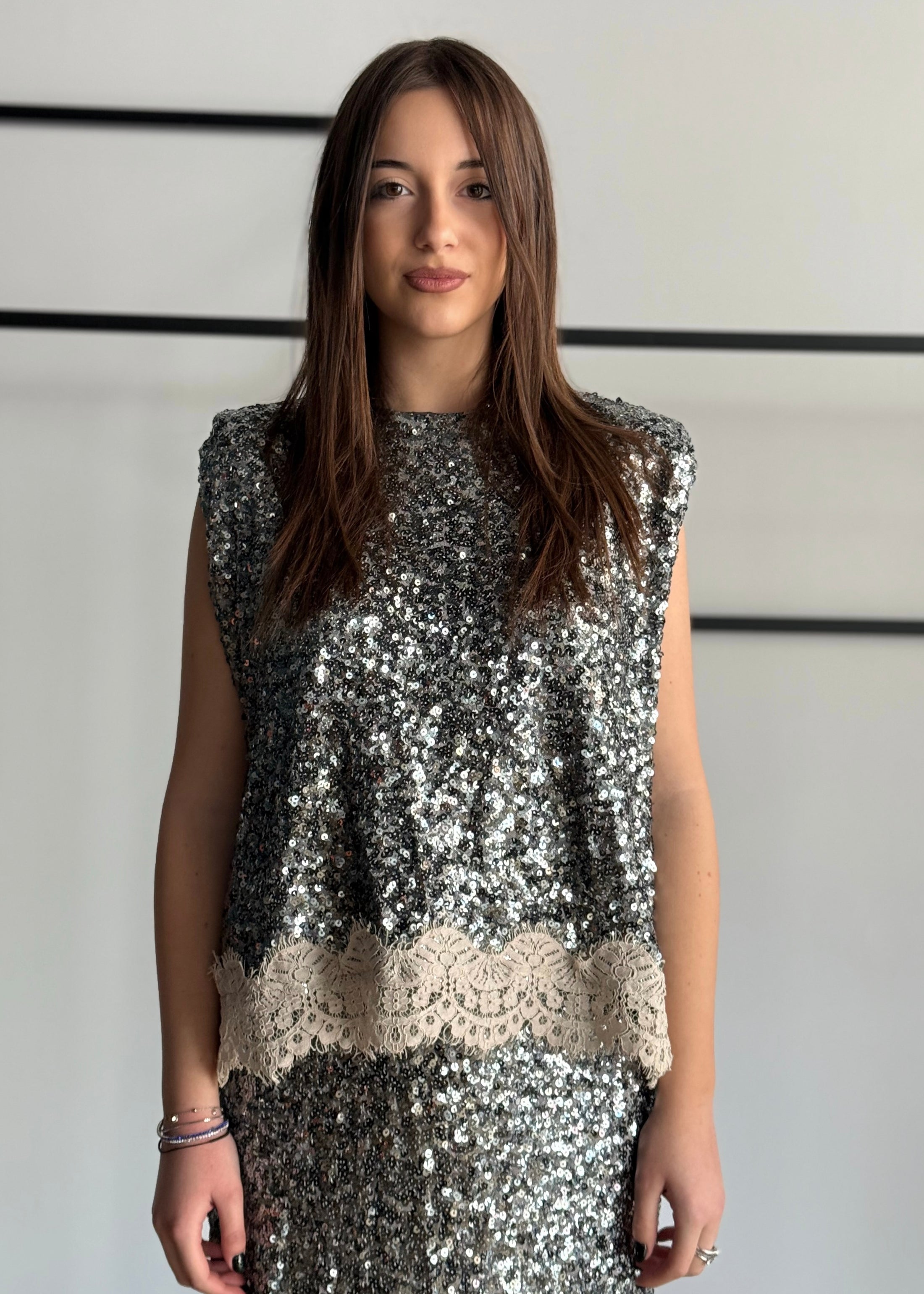 Top PHILIALOFT in paillettes