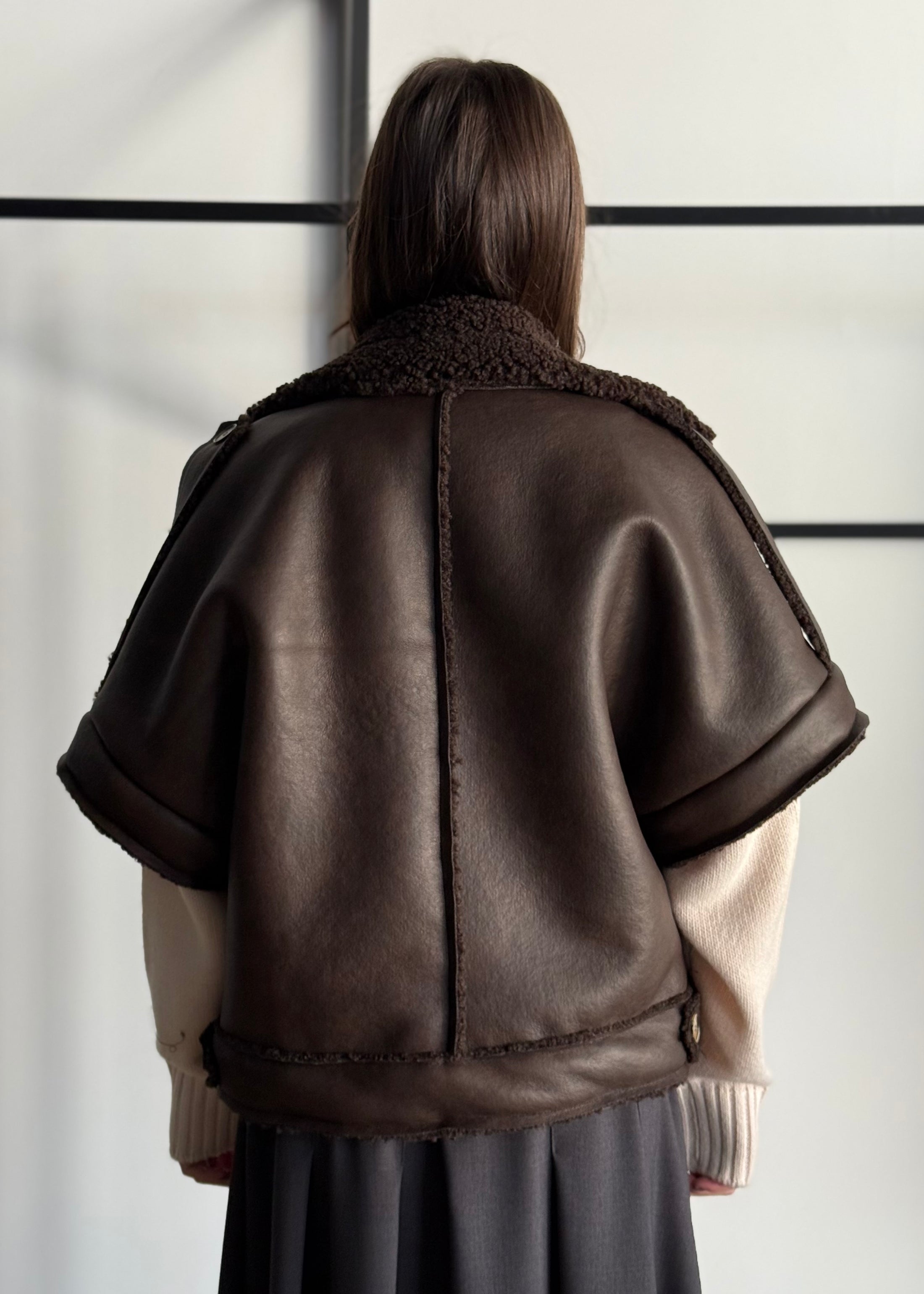Gilet ZAHJR in eco montone