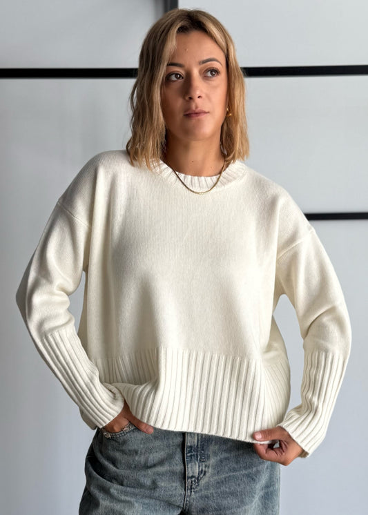 Maglia latte 100% lana - ZAHJR