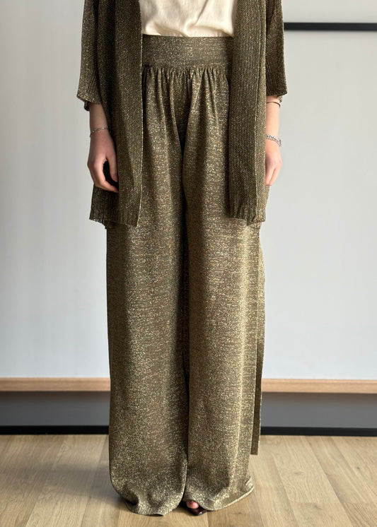 Pantalone KONTATTO in lurex militare