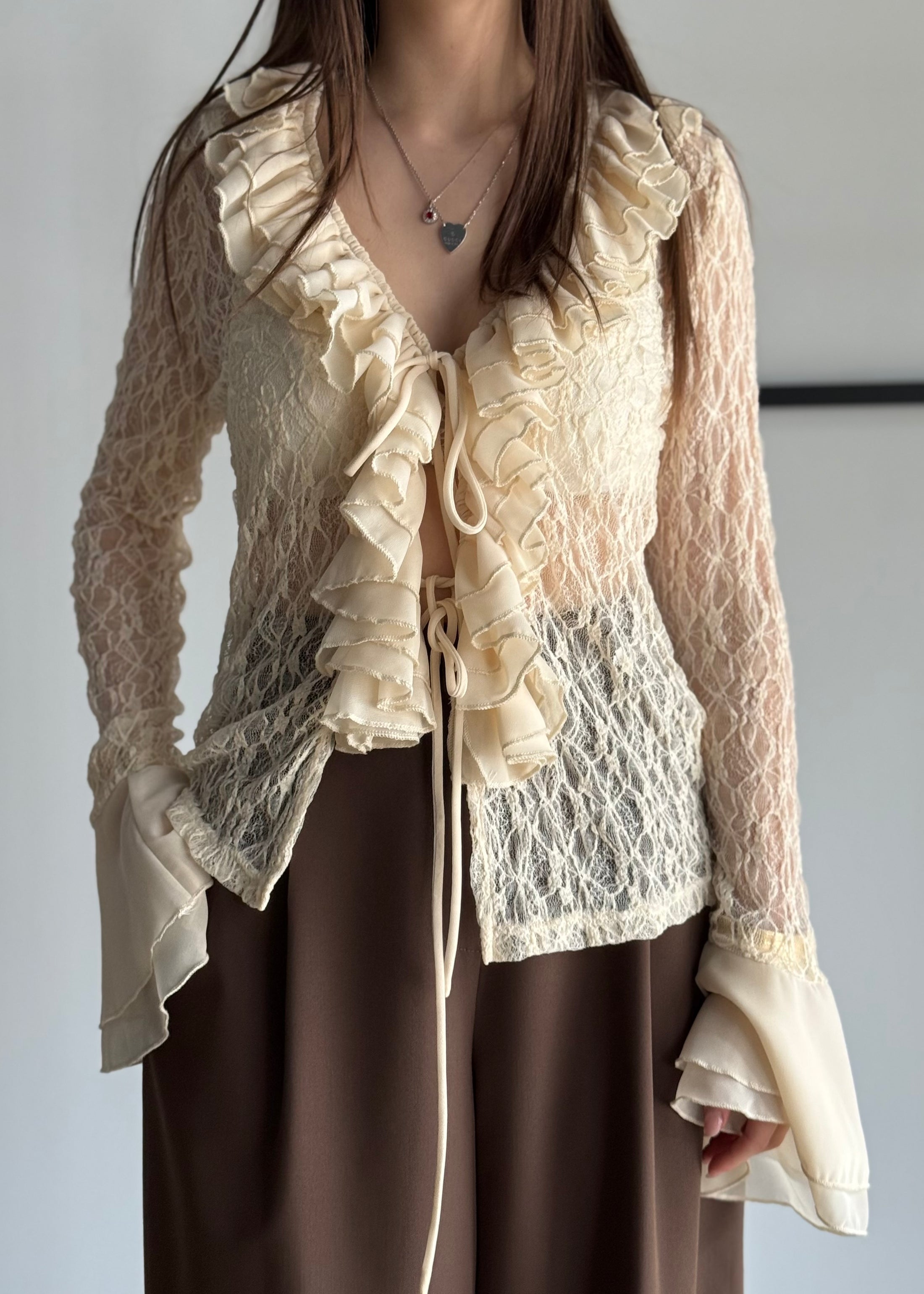 Blusa THEVICE in pizzo