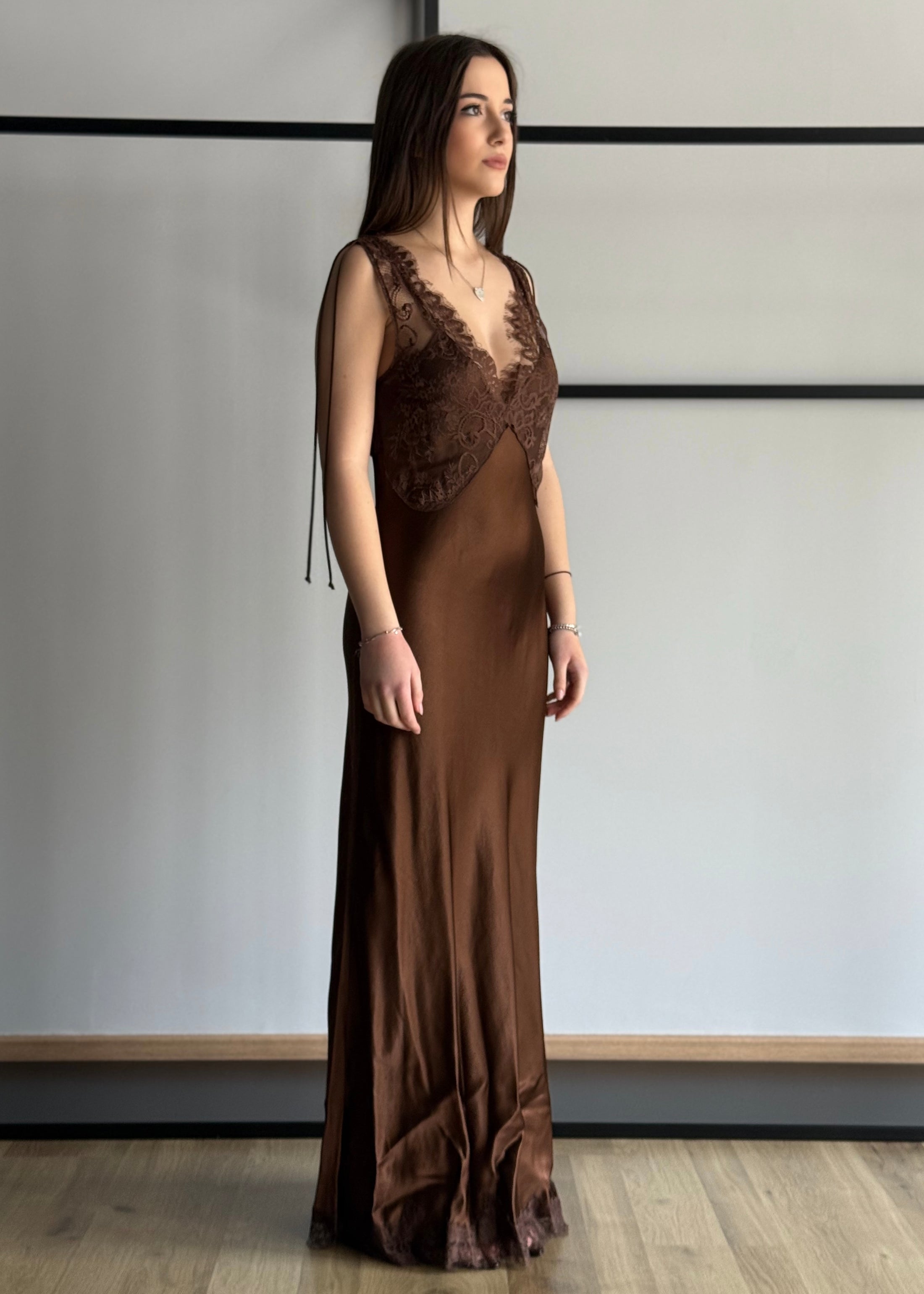 Abito lungo KONTATTO con pizzo