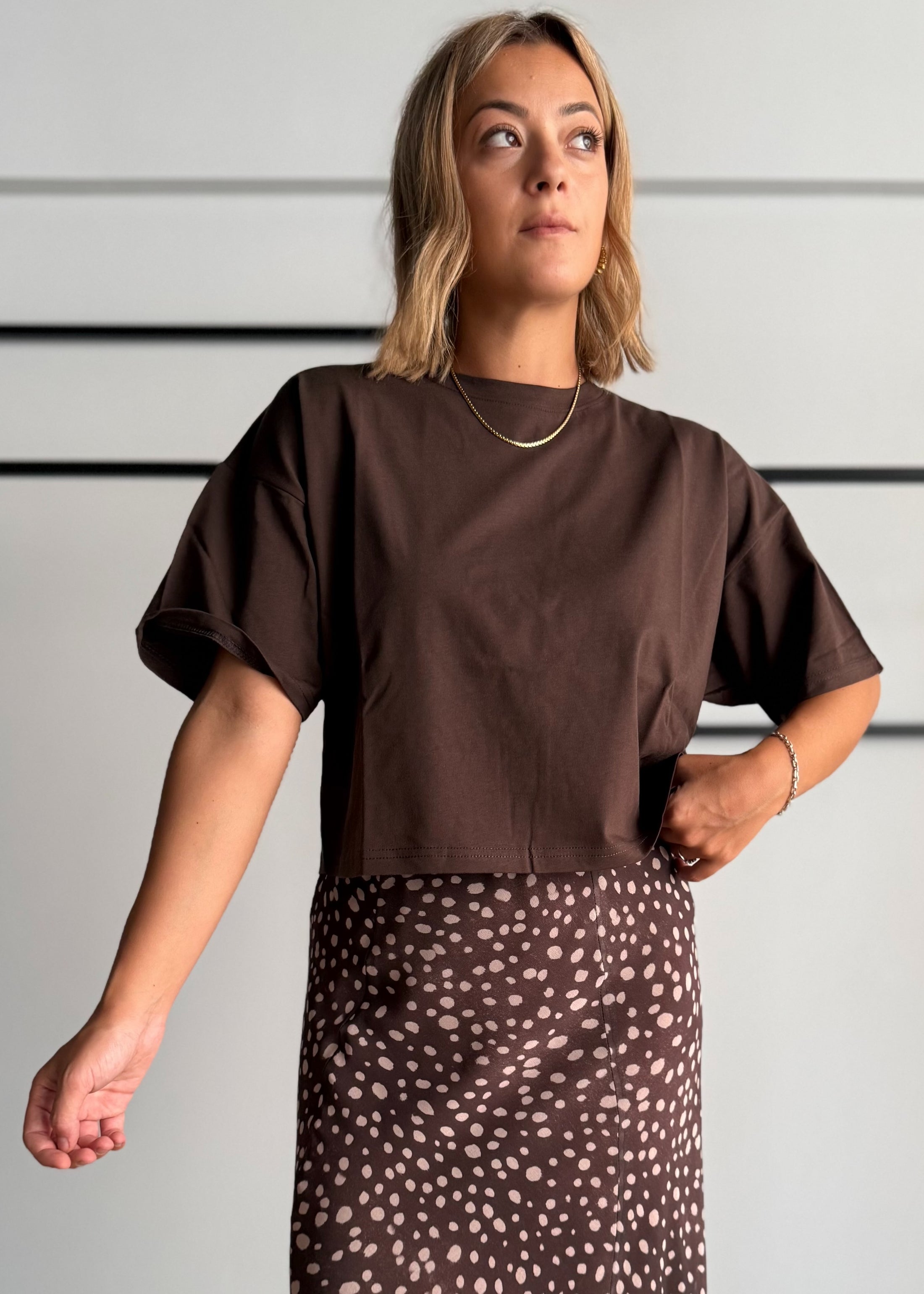T-shirt cropped Moro