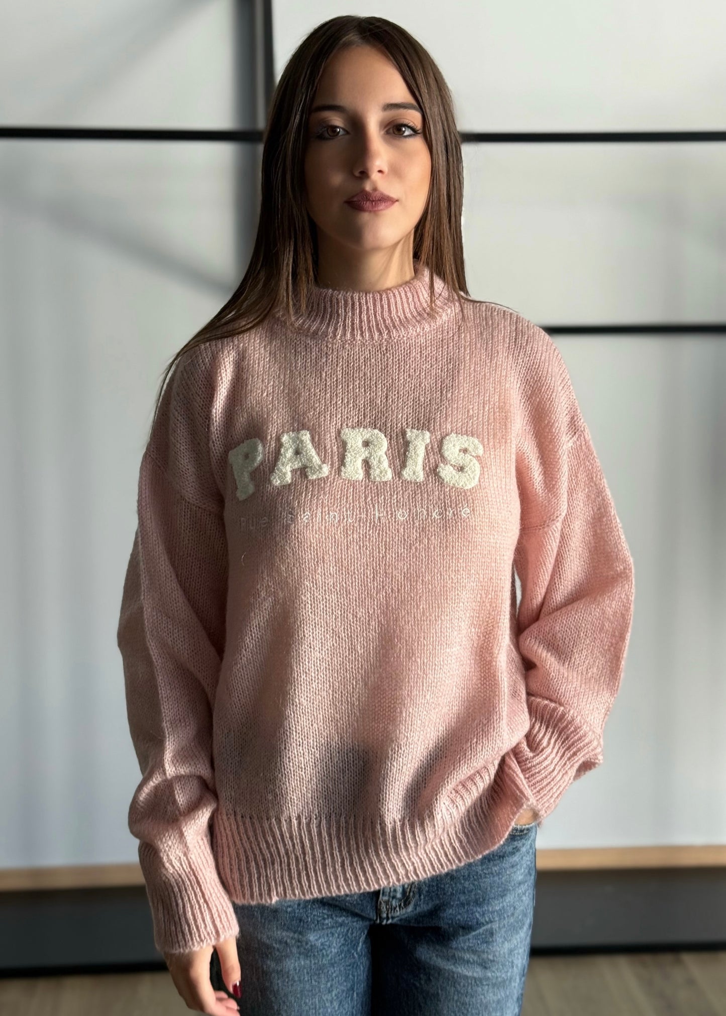 Maglia con ricamo -KONTATTO