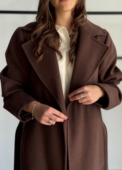 Cappotto lungo con cintura -ZAHJR