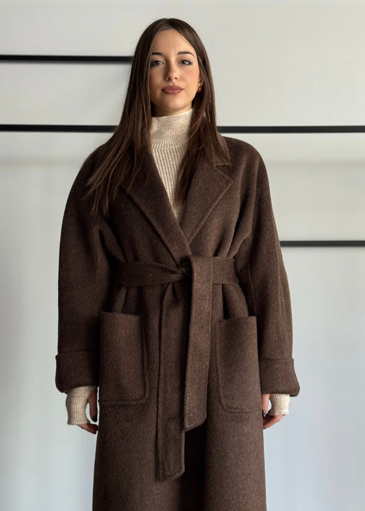 Cappotto E-WOMAN con cintura