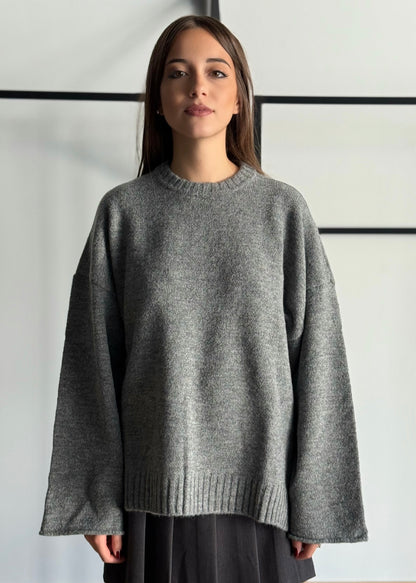 Maglia over in misto lana -KONTATTO