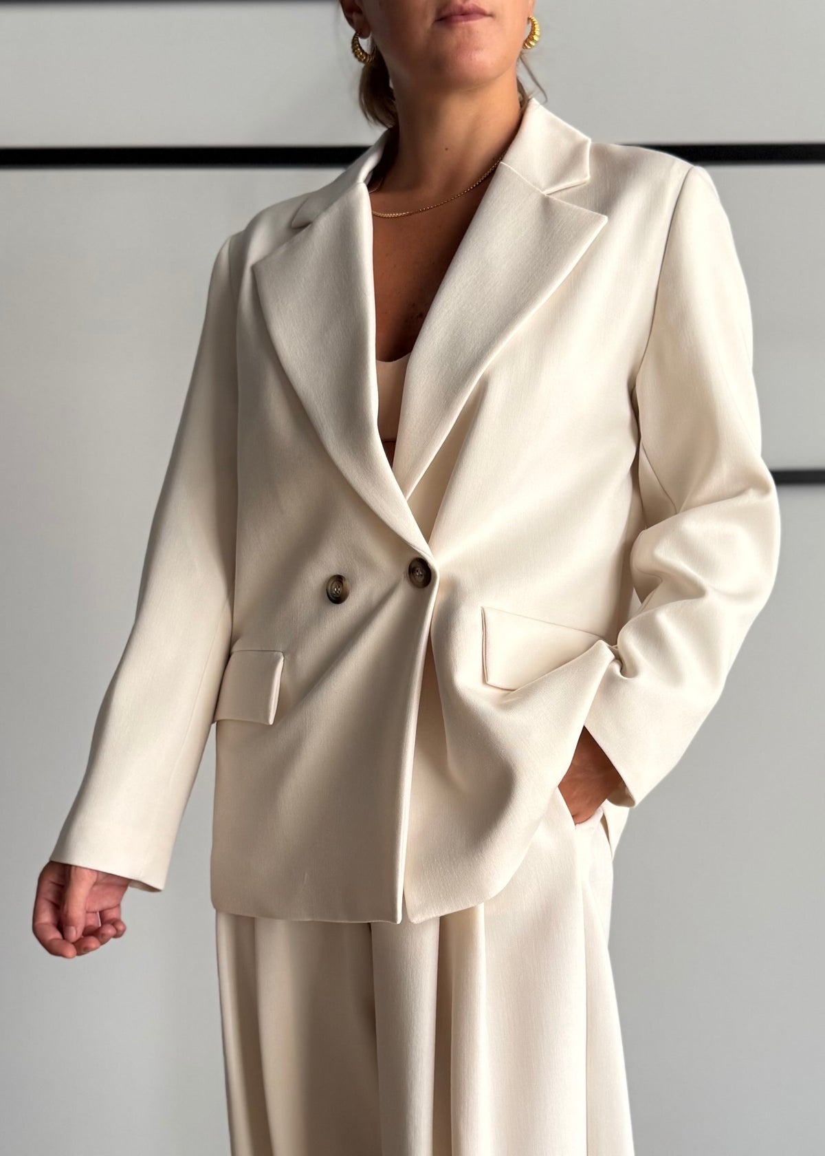 Blazer panna doppiopetto - PHILIALOFT