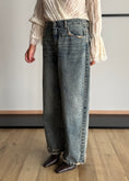 Carica l'immagine nel visualizzatore della galleria, Jeans wide leg con dettagli sfrangiati - PHILIALOFT

