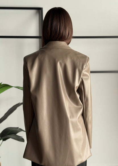 Blazer in ecopelle -KONTATTO