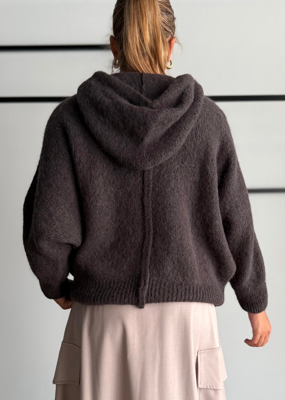 Maglia over moro con cappuccio - PHILIALOFT