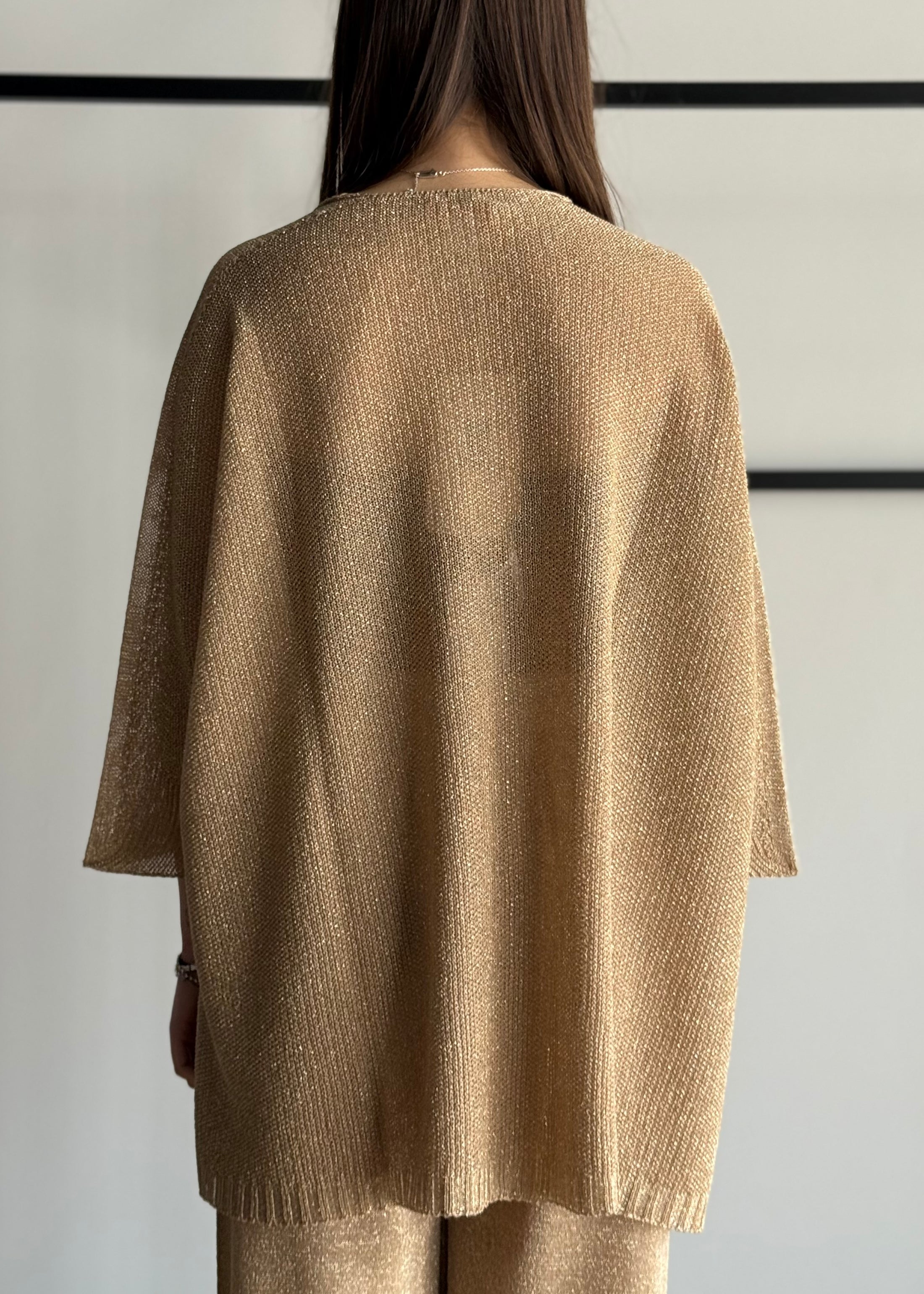 Kimono KONTATTO in lurex oro