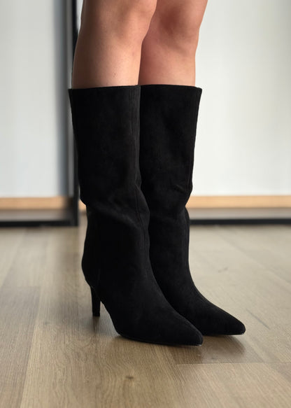 Stivale THEVICE nero in camoscio