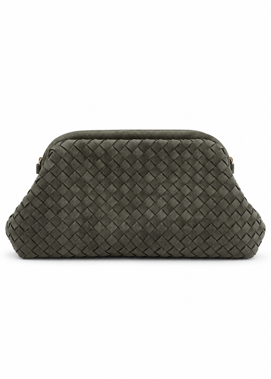 Clutch militare effetto suede