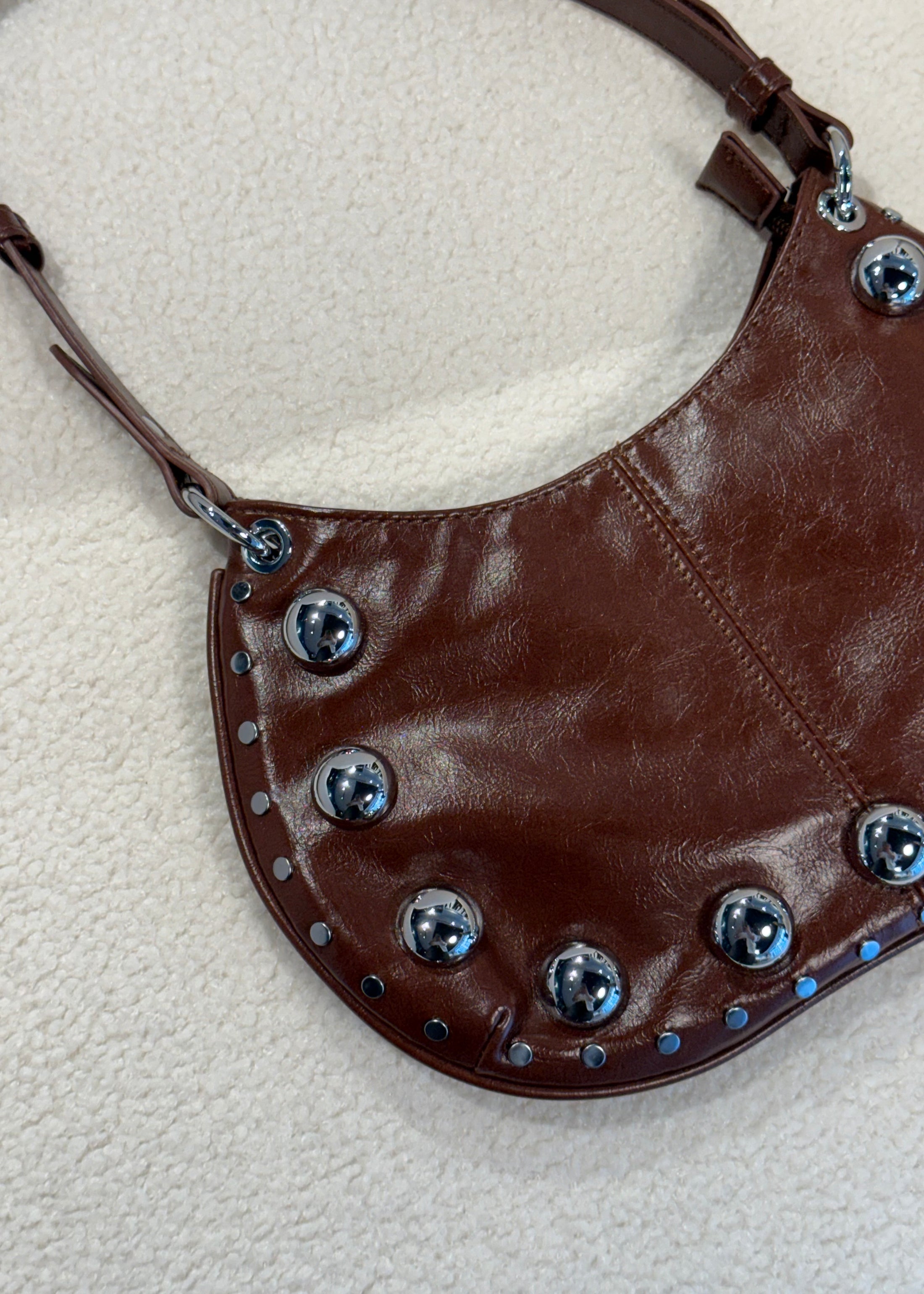 Borsa baguette THEVICE cuoio