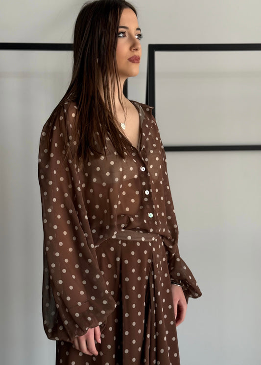 Camicia KONTATTO a pois