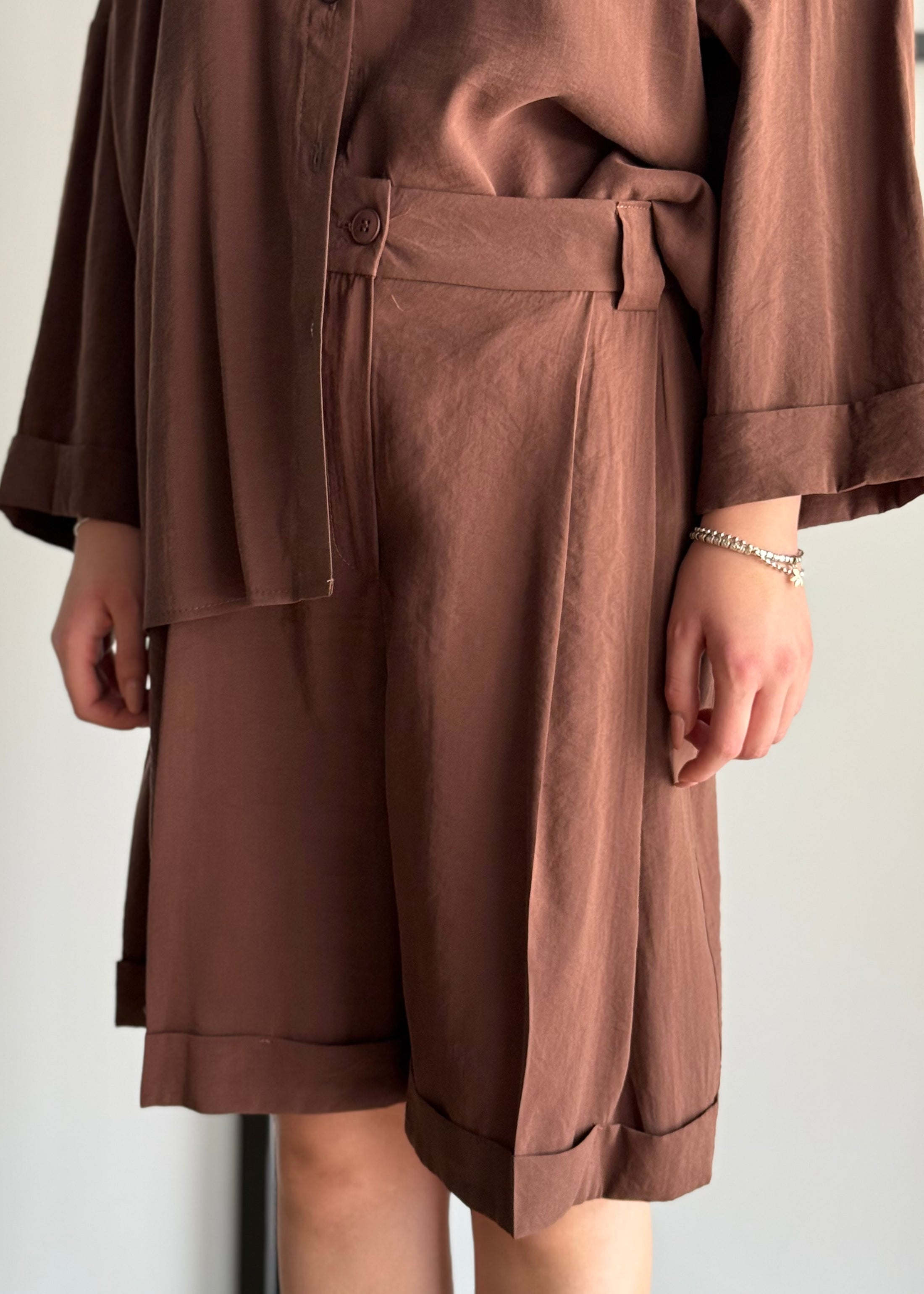 Bermuda Moro con coulisse in vita
