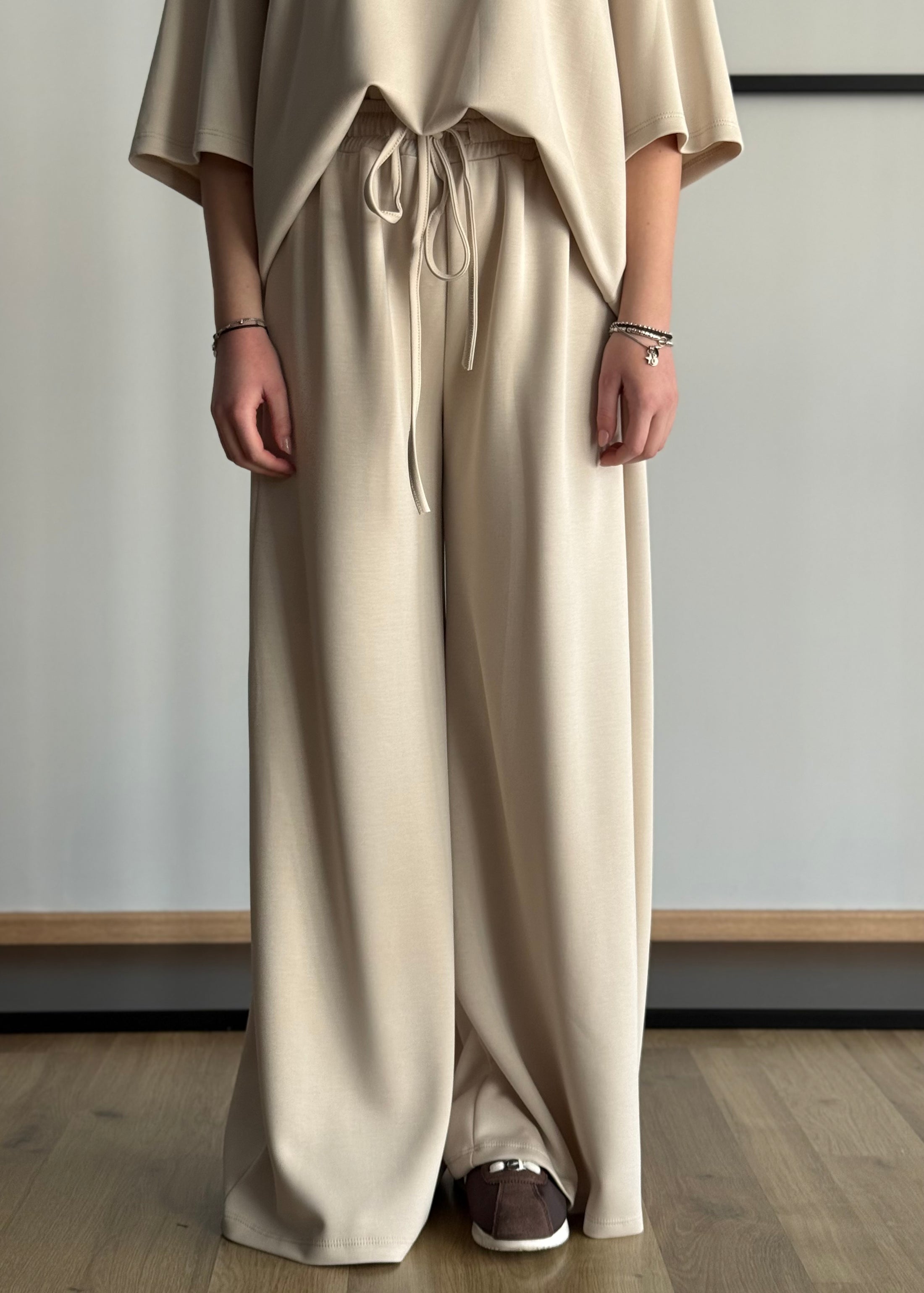 Pantalone ZAHJR con coulisse sabbia