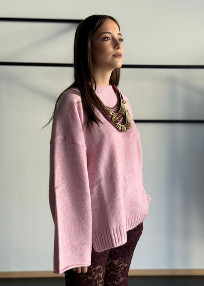 Maglia over in misto lana -KONTATTO