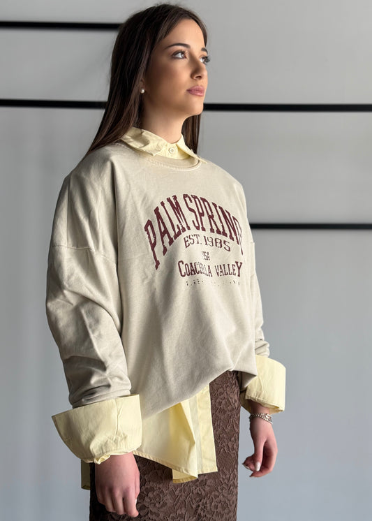 Felpa KONTATTO con stampa