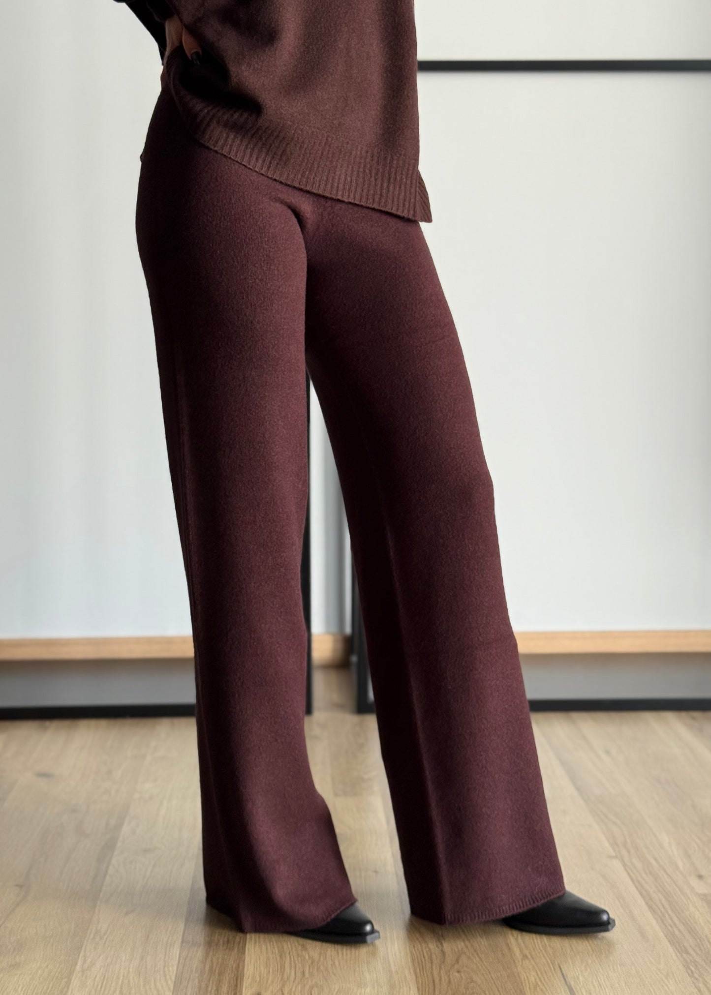 Pantaloni in viscosa a palazzo -KONTATTO