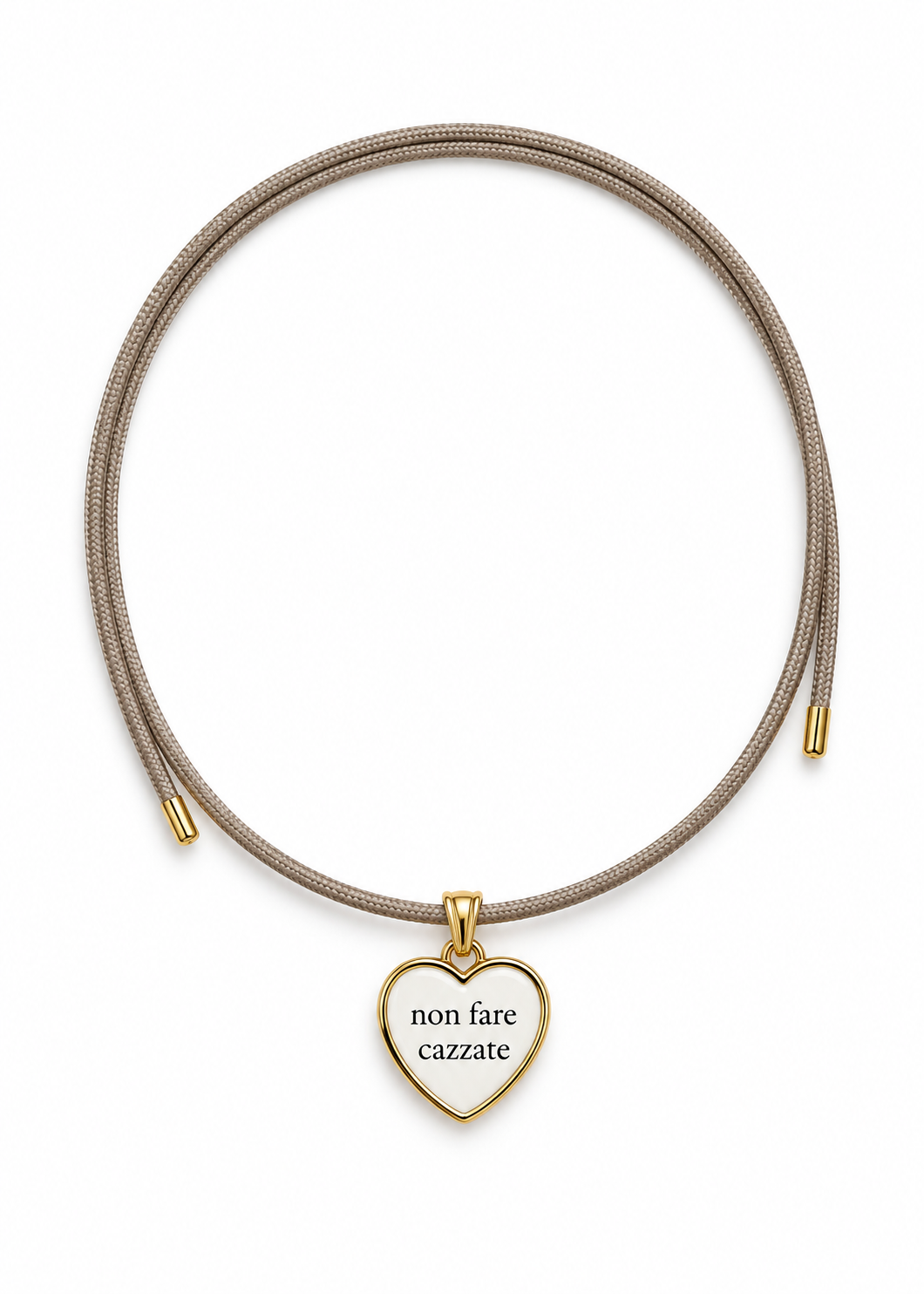 Cordino per collana beige