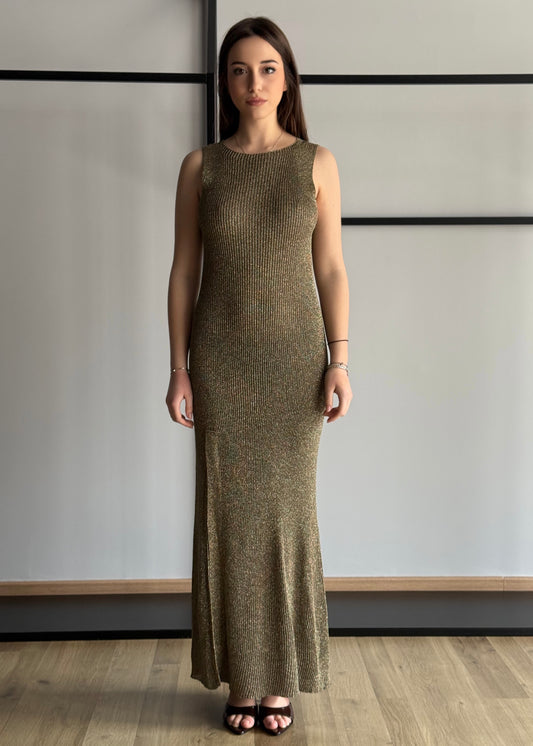 Abito KONTATTO in lurex militare