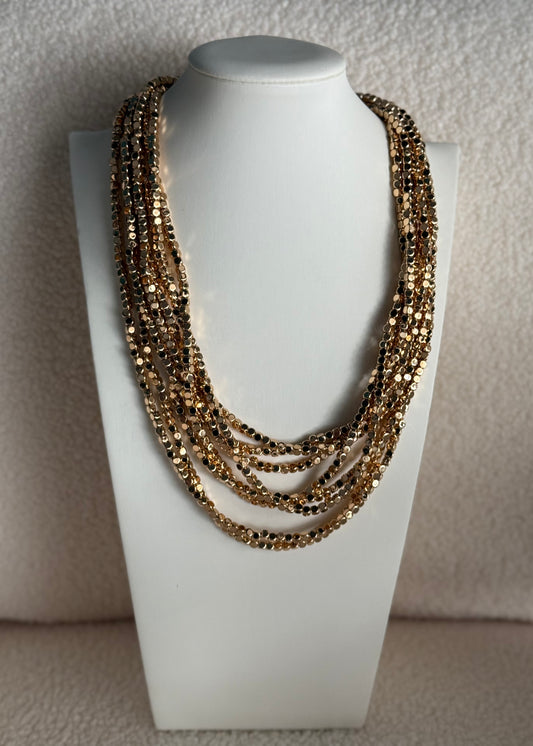 Collana THEVICE multistrato dorata