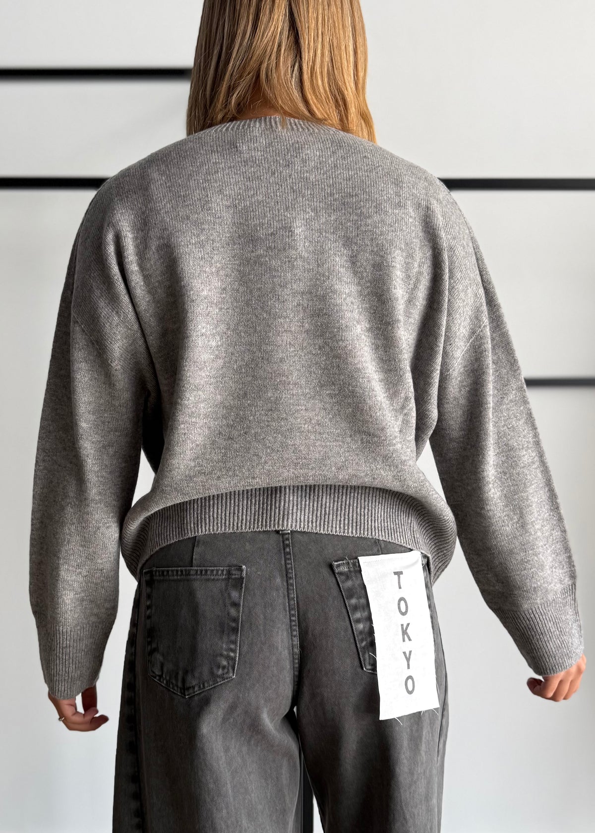 Maglia 100%lana grigio - ZAHJR