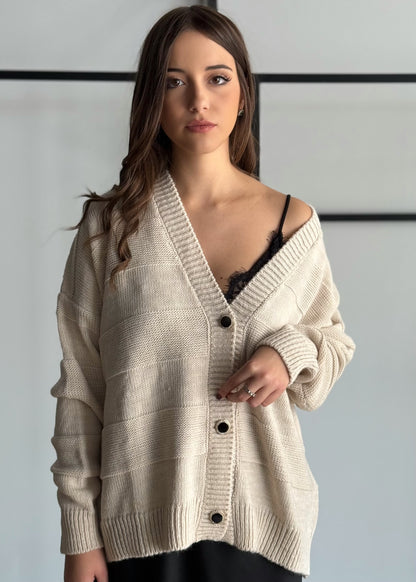 Cardigan con bottoni gioiello -ZAHJR
