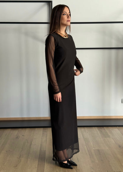 Abito lungo in tulle -KONTATTO