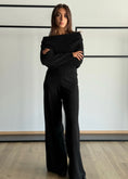 Carica l'immagine nel visualizzatore della galleria, Pantaloni palazzo in misto lana -KONTATTO
