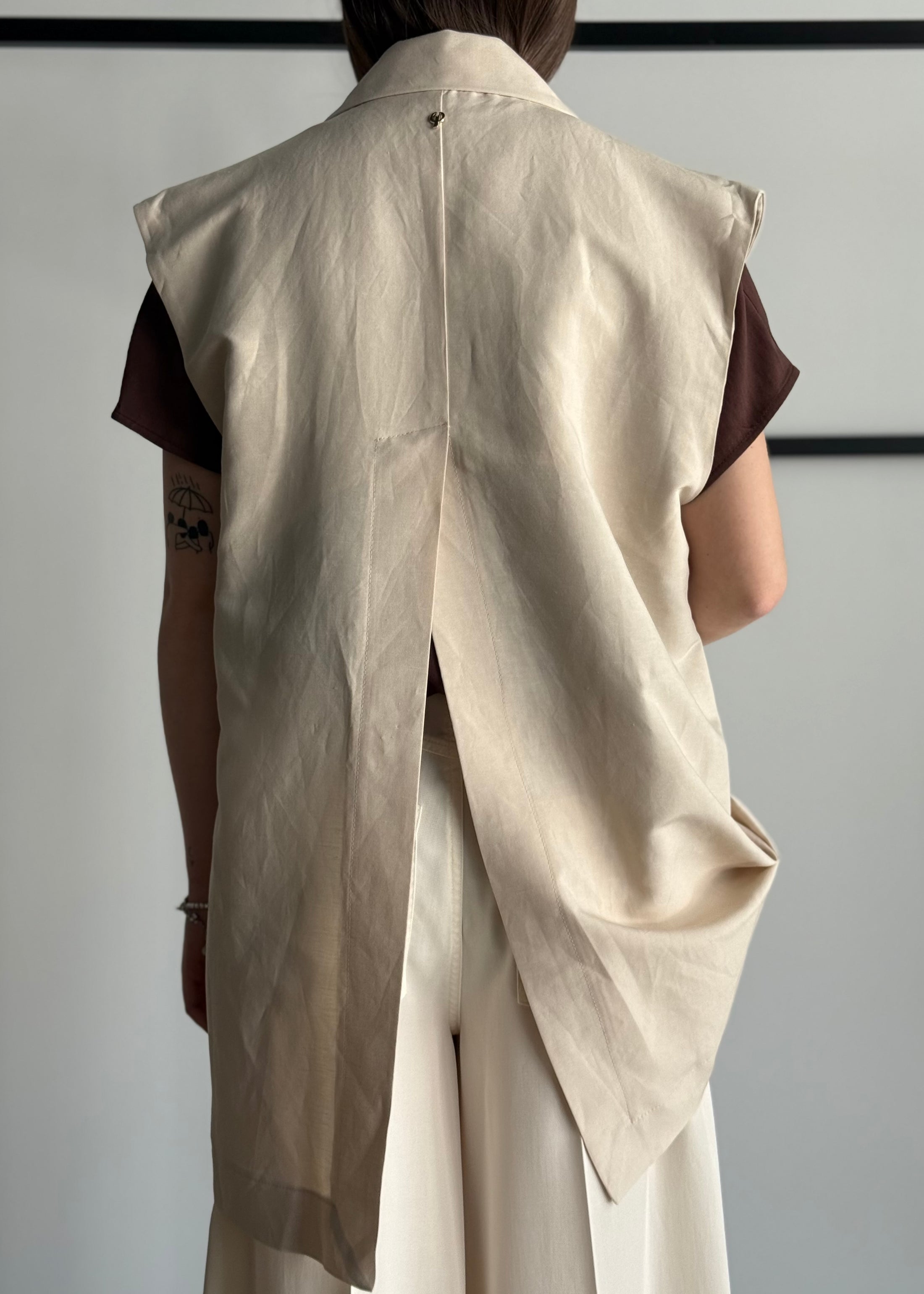 Gilet PHILIALOFT doppiopetto con spilla