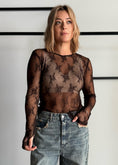 Carica l'immagine nel visualizzatore della galleria, Maglia moro in pizzo - ZAHJR
