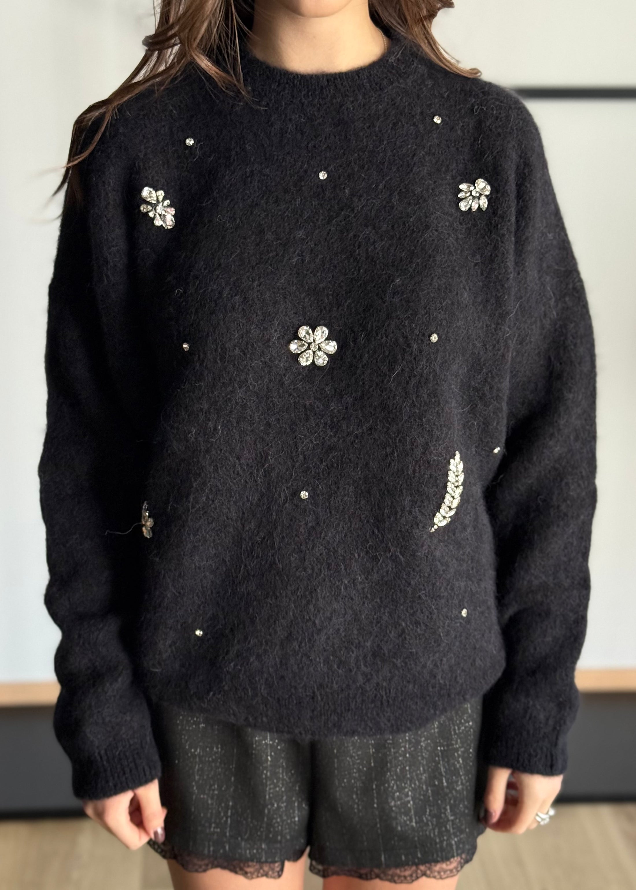 Maglia ZAHJR con applicazioni gioiello
