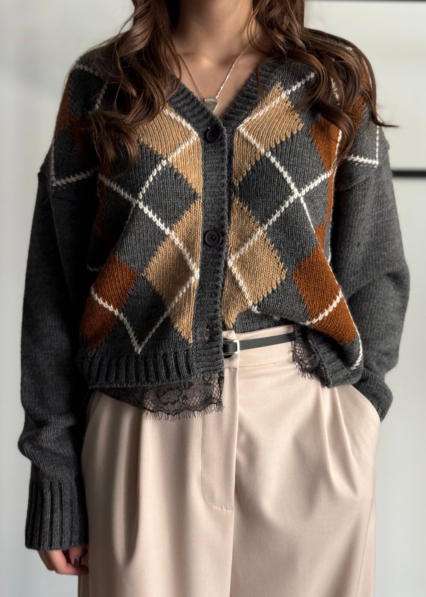 Cardigan PHILIALOFT a rombi