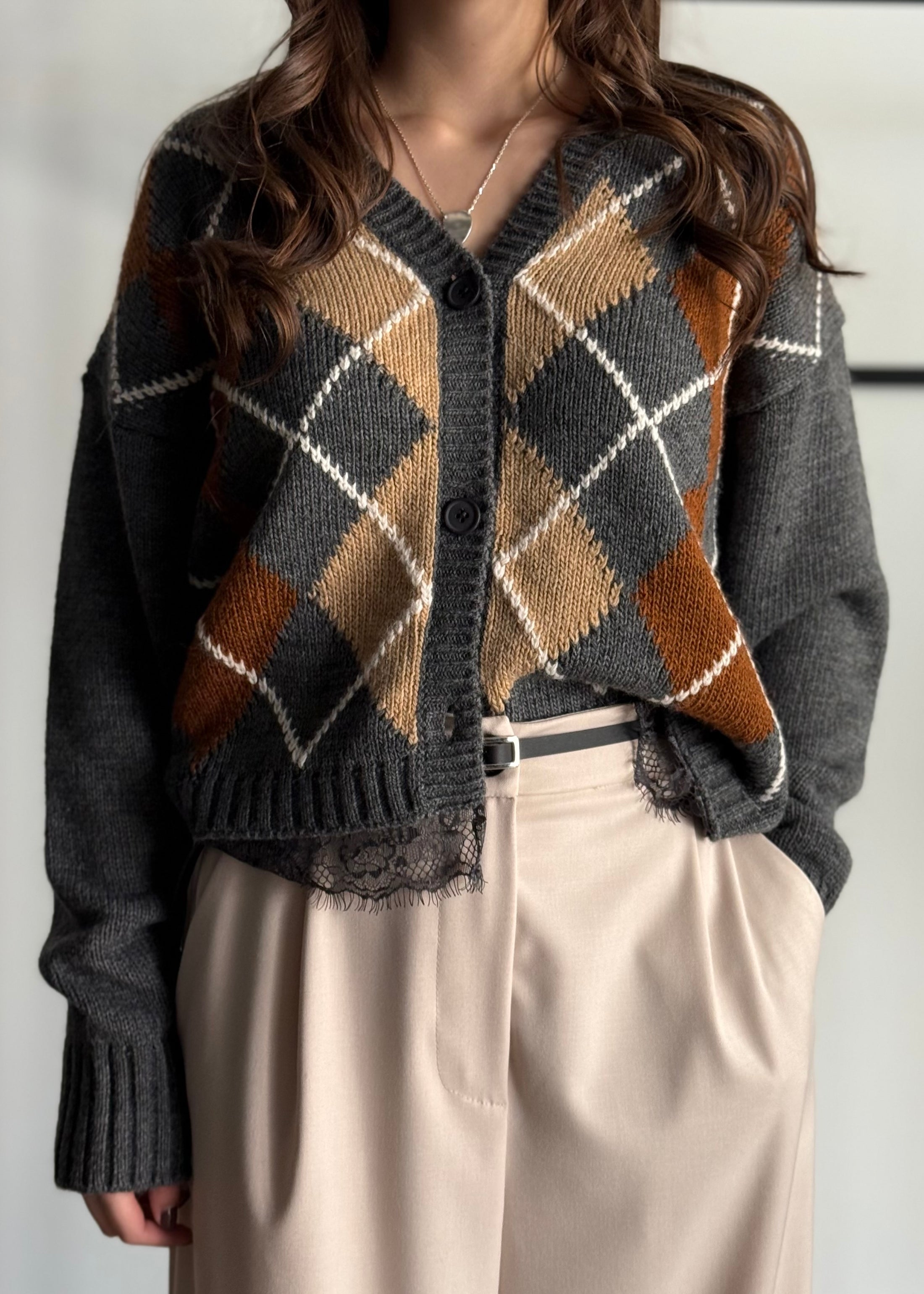 Cardigan PHILIALOFT a rombi