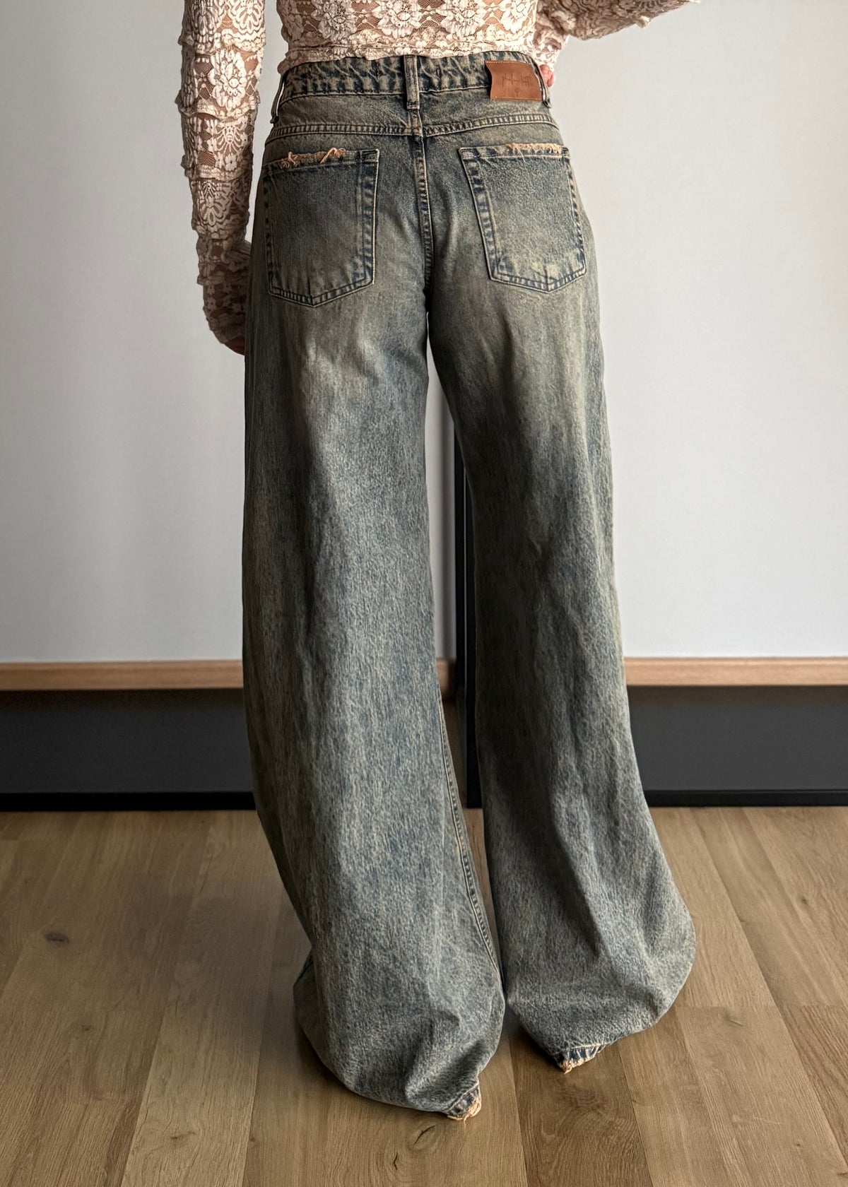 Jeans wide leg vintage wash - PHILIALOFT